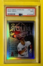 2014 Finest Sterling MIKE TROUT PSA 9 StUnNiNg Refractor Angels