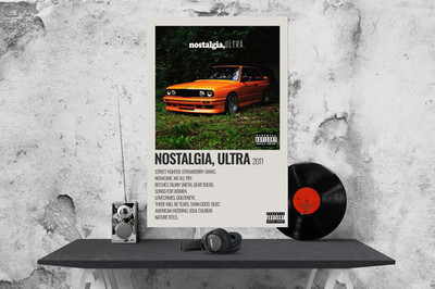 Frank Ocean Nostalgie Ultra Album Poster/Druck A3/A4/A5 230 g/m² gerahmt