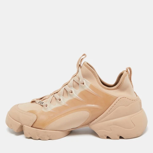 Baskets Dior beige néoprène et caoutchouc D Connect pointure 38,5