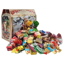 Russian Christmas New Year Candy Gift Set "Snow Sleigh" 1 kg