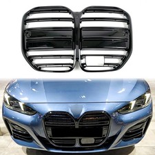 K�hlergrill Nieren Grill Gitter Doppelsteg Glanz Schwarz F�r BMW 4er G22 2021+