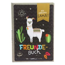 Goldbuch Freundebuch A5 HAPPYlife Lama Freundealbum Meine Freunde Alpaka