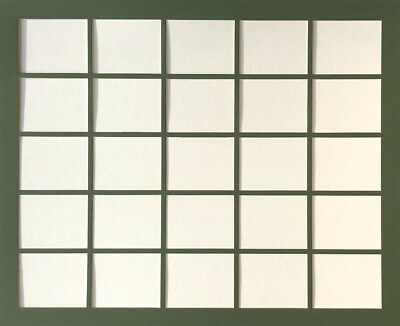 25 'LARGE' SIZE CIGARETTE OR TRADE CARD MOUNT - 25 x 79mm x 62mm apertures 