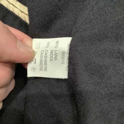 Valstar Milano Mens Bomber Jacket Size Large EU 56 Wool Cashmere Blend Beige - Picture 8 of 11