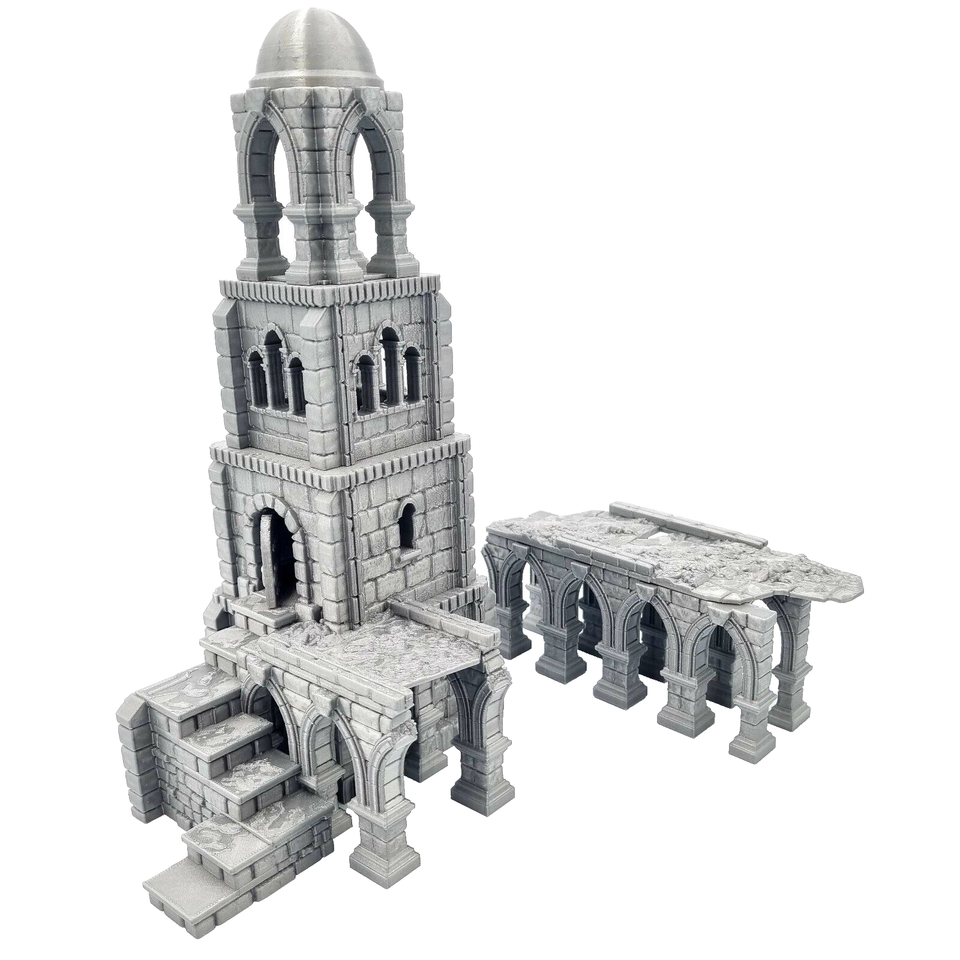 Fantasy Erzmagier Manor Tower Für Wfb, Aos, Lotr Landschaft Gedruckt 3D