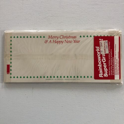 5 Sets NEU Vintage MCM Weihnachtskarten 10,5 x 4,5" Karte & Umschläge - 30 Karten Neu in Verpackung - Bild 14 von 18