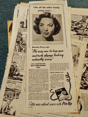 Di39 Ephemera 1951 Faltreklame Pin Up Natasha Parry 