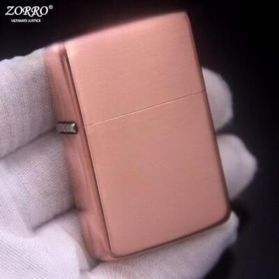 ZORRO Purple Copper Kerosene Lighter   Windproof, 5-sided Custom Carved Design