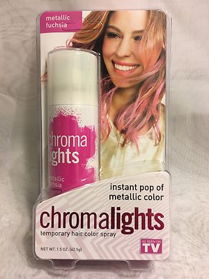 Chromalights Instant Pop Of Metallic Color Fuchsia As Seen On Tv Size 1.5 Oz New