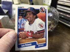Luis Polonia 1990 Fleer Update #U-80 Angels