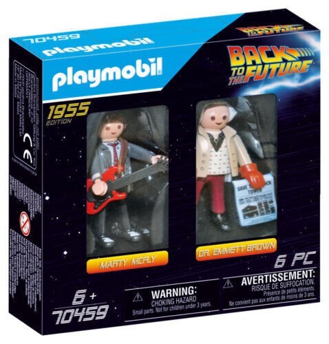 Back To The Future Playmobil Figures 1955 Marty McFly And DR Emmett Brown - New