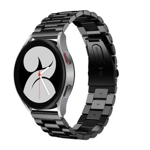 Leather/Metal Band Strap For Samsung Galaxy Watch 4 Classic 42/46mm 5 40mm 44mm - Picture 4 of 33