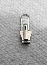 One #5VS Nickel Reversible Tab Pull Slider (molded plastic zipper) YKK