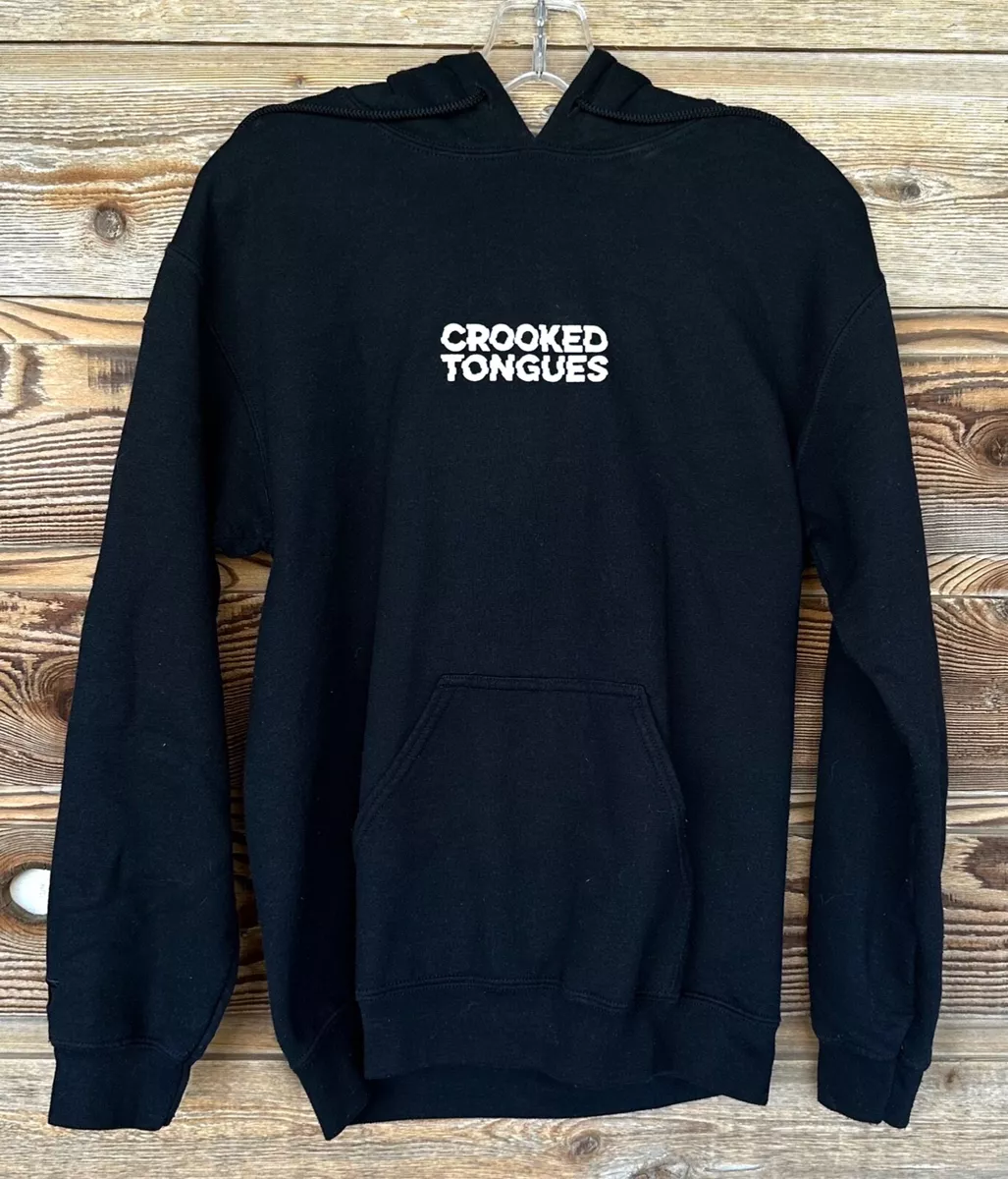Crooked tongues grey hoodie new arrivals