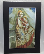 New Handmade 5x7 Matted  Blessed Mary  Jesus Free Ship 115