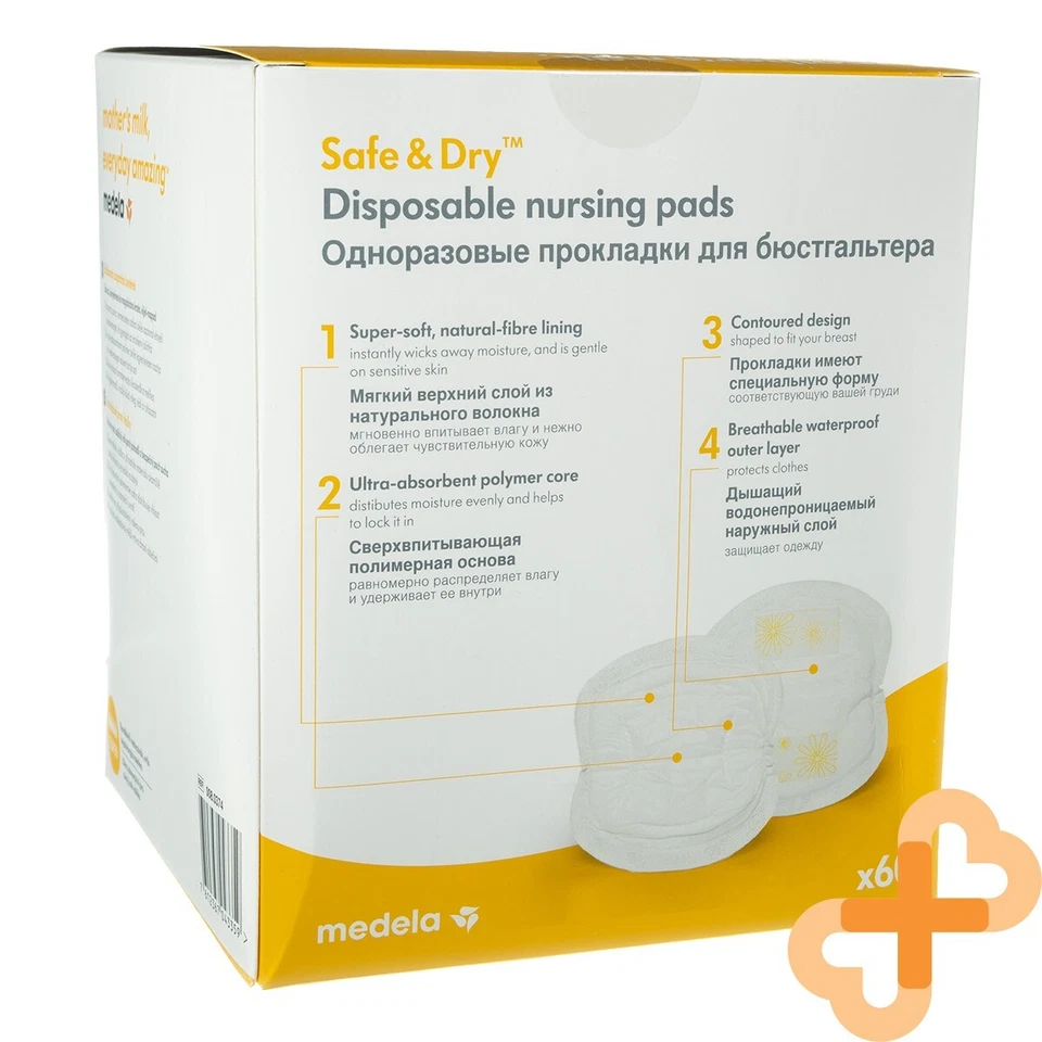 Medela Einweg Stillen Bremsbeläge 60 Stück Super Trocken & Dezent Sehr - Bild 3 von 4