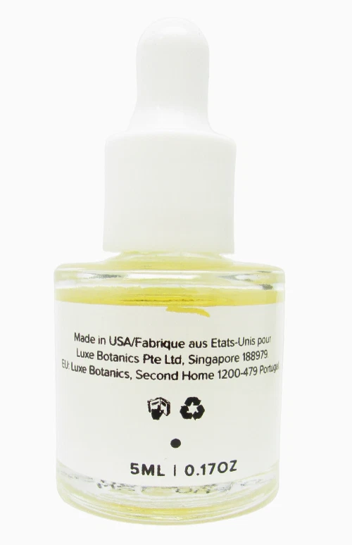 Suero hidratante LUXE Botanics Mini Marula 5 ml/.17 fl oz orgánico sin crueldad EE. UU. Foto 4 de 4