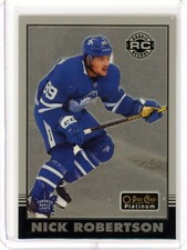 2020-21 O Pee Chee Platinum Nick Robertson Retro Rookie RC- Toronto Maple Leafs