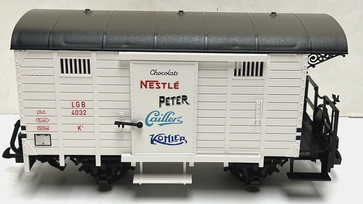 LGB 4032 Boxcar With Shunting Platform | Nestle for sale online | eBay