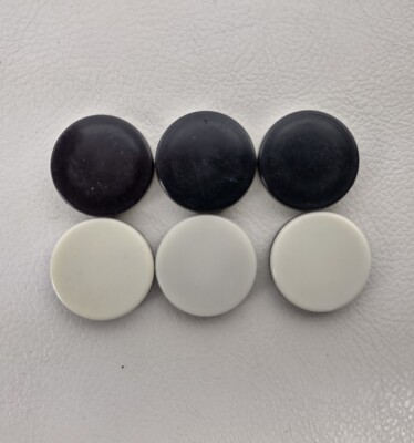 Pocket Othello 6 Replacement Black White Discs Chips Tokens Pieces Travel Game