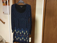 Women’s ‘Nine West” Dapper And Darlin Shift Dress, Size 4 Regular