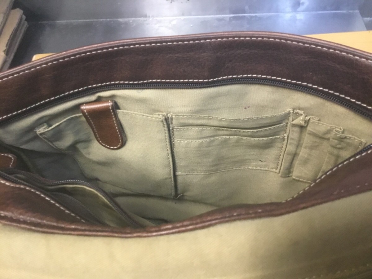 LL Bean brown leather messenger bag LLB#OBQN1 | eBay LL Bean brown leather messenger bag LLB#OBQN1 | eBay