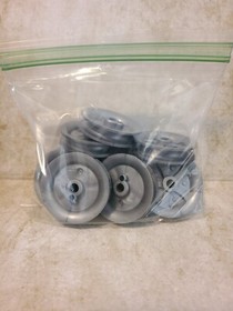 Knex K'nex 10ct Hub Pulley Wheels - Medium 2" (50mm) - Silver TOY PARTS