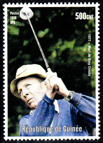 Guinea postfrisch MNH Bing Crosby Usa Sänger Schauspieler Golf Kino Hollywood /4 - Afbeelding 1 van 1