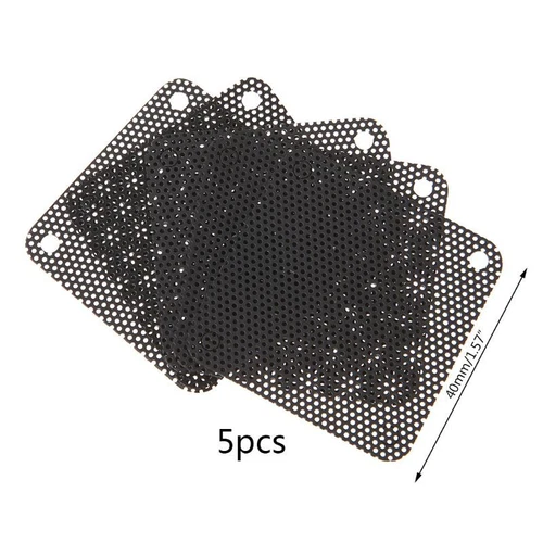 Dust Filter Computer Fan Filter Cooler PVC Black Dustproof for Case Cover PC Mes