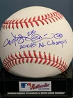 CARLOS PENA  TAMPA BAY RAYS  2008 AL CHAMPS  SIGNED OML BASEBALL
