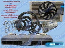 Universal Underdash A/C Kit 12V 223-1B /w CM Quick Fit Sys / Electric Compressor