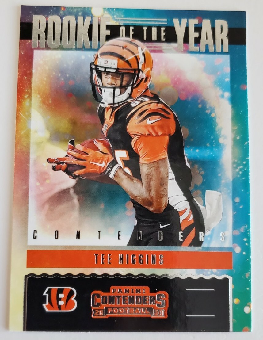 2020 Panini Contenders Rookie of the Year Insert Tee Higgins Bengals RY-THI RC
