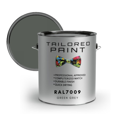 RAL7009 GRÜN GRAU GLANZ uPVC Fenster & Tür 1K Pinsel oder Spray On