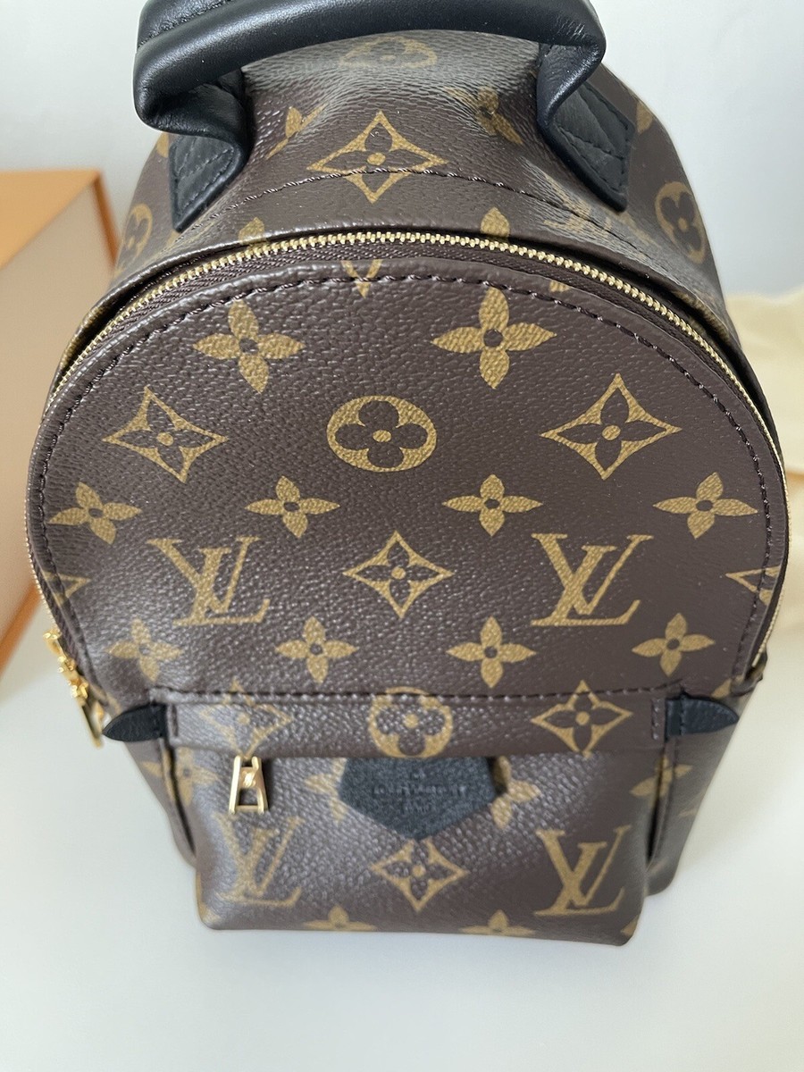 Brand New Louis Vuitton LV Palm Springs Mini Backpack Brown Canvas