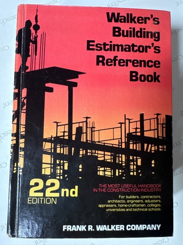 Walker's Reference Walker’s Building Estimators Reference Book 22th Edition | eBay