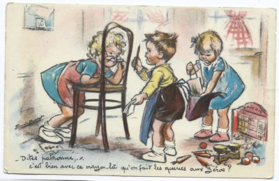 CPA '' GERMAINE BOURET *** Sagen Sie Patronin, es ist gut mit diesem Bleistift ... ***