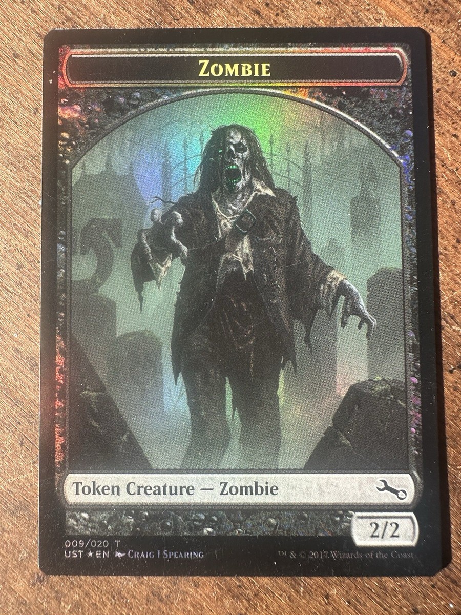 MTG FOIL {Zombie Token} Full Art - Unstable | eBay