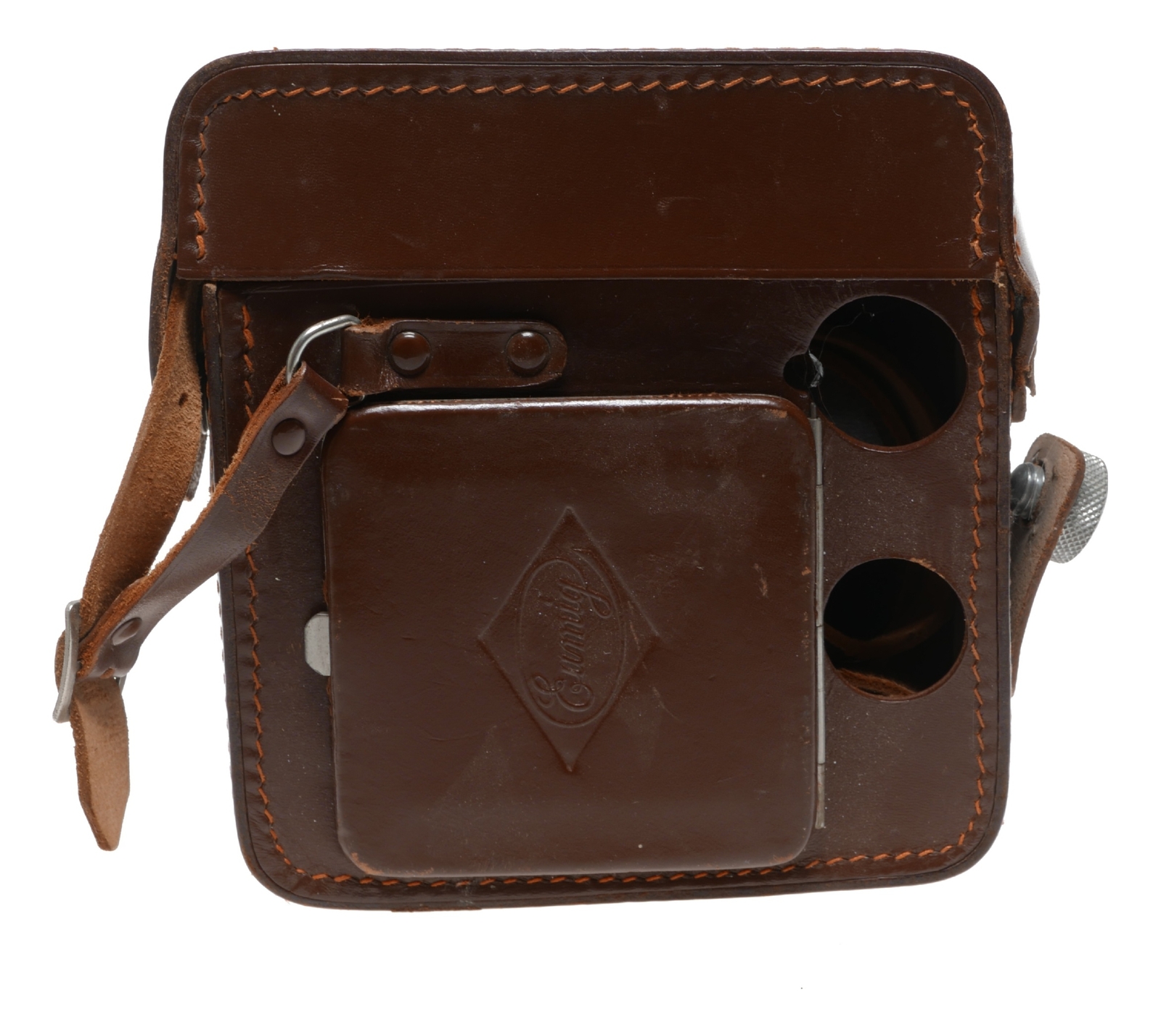 Eumig vintage film camera antique leather case in used condition