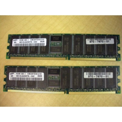 512MB メモリ 2セット　計 1GB Sun | 1GB Memory DDR 512MB) (2 eBay X7703A Kit 370-7670 X7703A-4