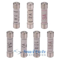 1A - 13A Domestic Household Ceramic Mains Plug Cartridge Fuse BS1362 