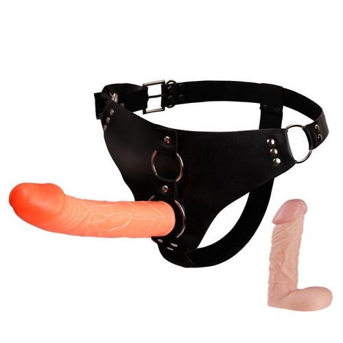 doppio dildo IMBRAGATURA erotico slip strap-on INDOSSABILE sadomaso - Foto 6 di 7