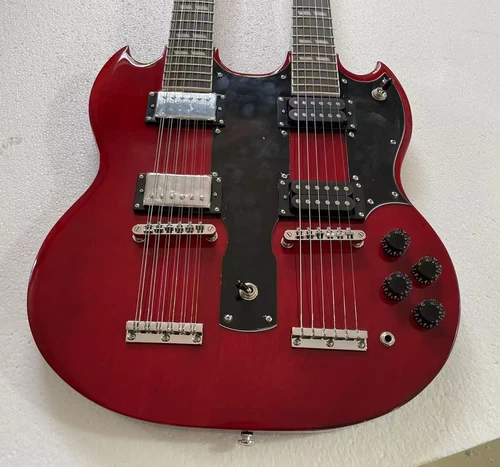 Classic 1275 Double Necks 6 + 12 Strings Electric Guitar Glossy Finish Guitarra