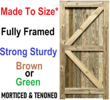 Garden Gate Handmade Wooden Closeboard Pedestrian Gate Fully Framed (Morticed)
