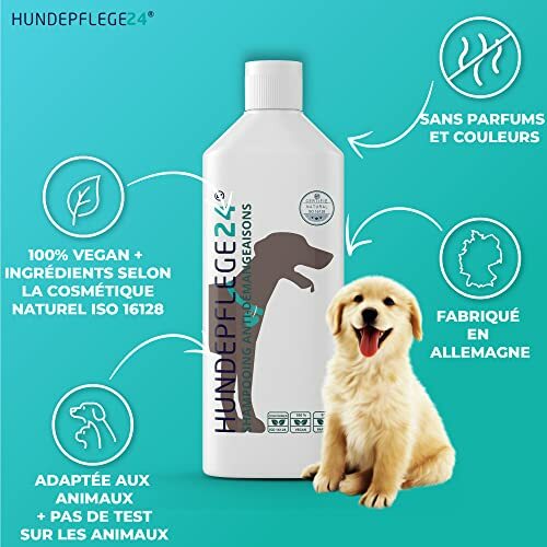 Shampoing Pour Chien Contre Démangeaisons, Acariens, Puces Et Champignons - Hundepflege24 - Neuf