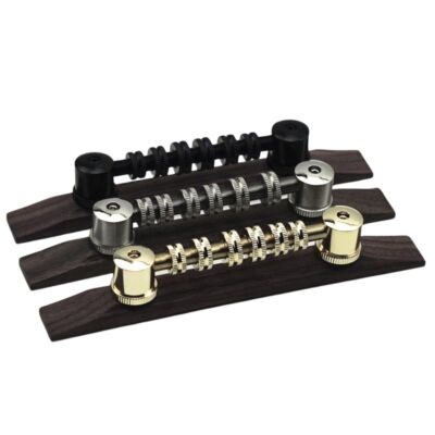 Space Control Adjustable Guitar Roller Bridge 2-29/32'' W/Ebony Base Fit Gretch