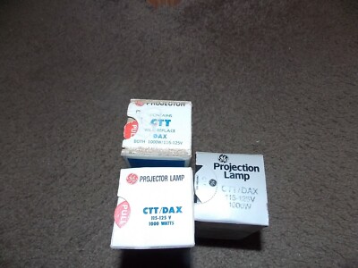 3 CTT/DAX PROJECTION LAMP bulb 1000W 120V