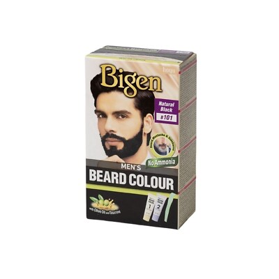 Bigen Men's Beard Color, Natural Black B101