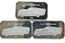 Vintage Fast Fords Cale Yarborough Car Ford 1968 1 oz 999 Silver Bar Bullion 97.42 per troy oz