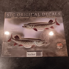 STC ORIGINAL DECALS "NORTHERN" Musky Muskie Pike Bass Fishing Lure