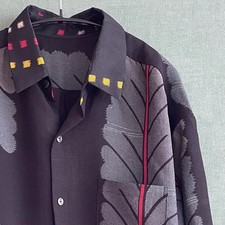 Long-Sleeved Kimono shirt , Remade Silk Kimon...